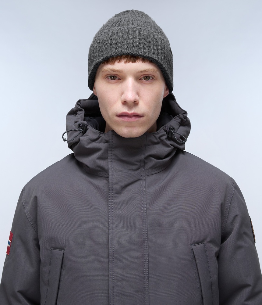 NapapijriCapFoli3NP0A4GK8DarkGreyMelange