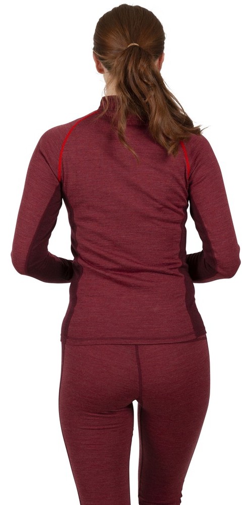 DLXDamenFunktionsunterwscheGretal-FemaleBaseLayerTopDarkHibiscusMarl