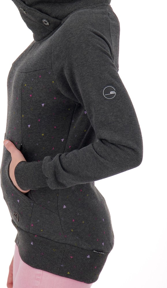 AlifeKickinDamenVioletAKBSweatMoonlessMelange-2XL