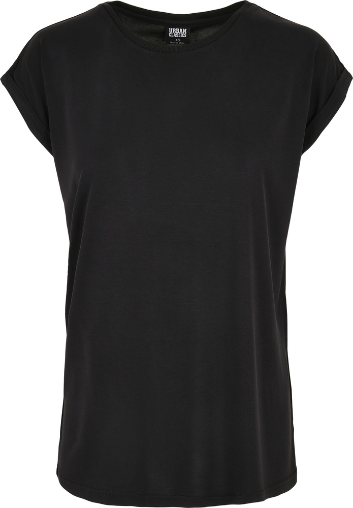 UrbanClassicsDamenT-ShirtLadiesModalExtendedShoulderTeeBlack-3XL
