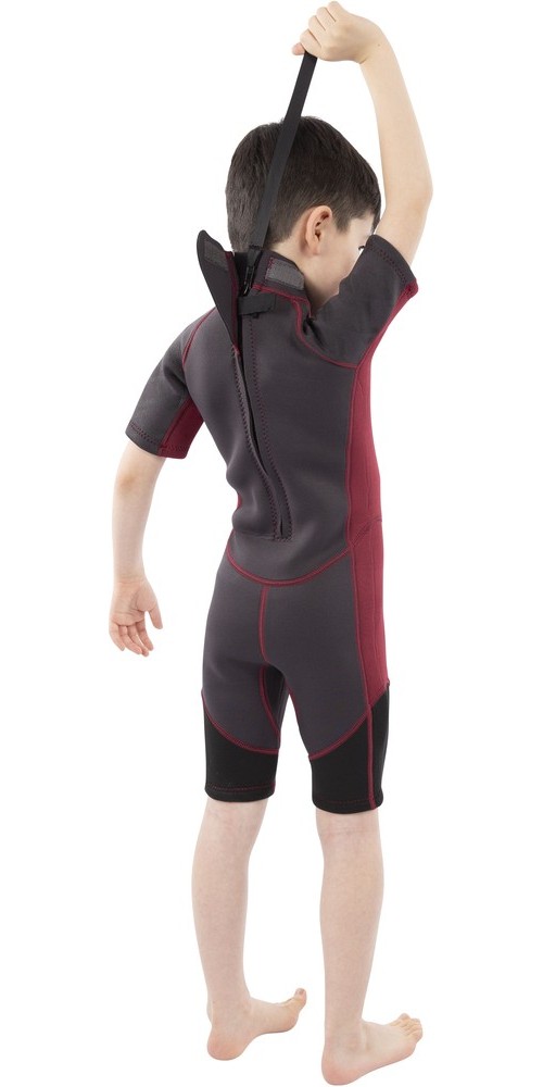 TrespassKinderBadeeinteilerMilo-Kids3MmShortWetsuitBlack