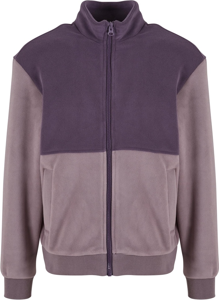UrbanClassicsColourBlockPolarFleeceJacketTB7016PurplenightFadedpurple-3XL
