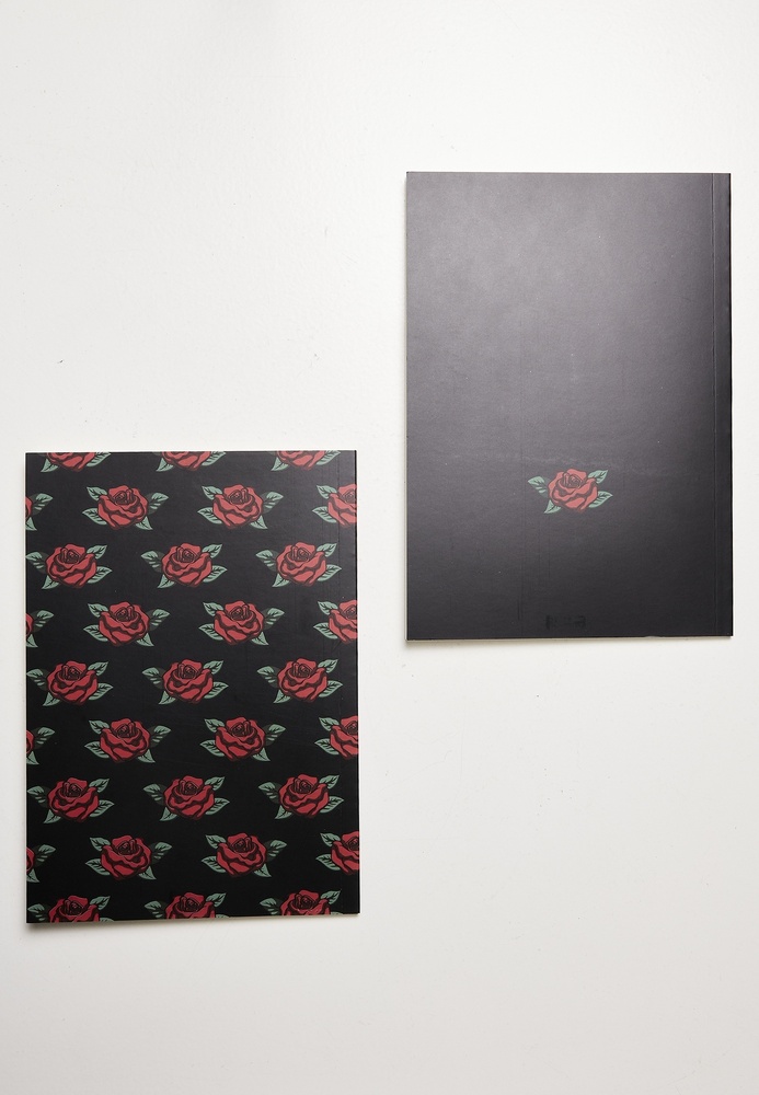MisterTeeNotizbuchRosesExerciseBook2-PackBlackRed