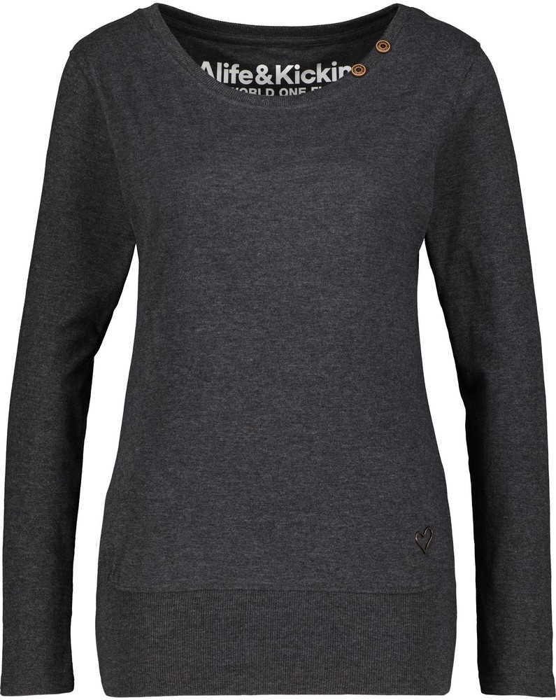 AlifeKickinDamenLongsleeveConnyAKA62008-9999MoonlessMelange-XS
