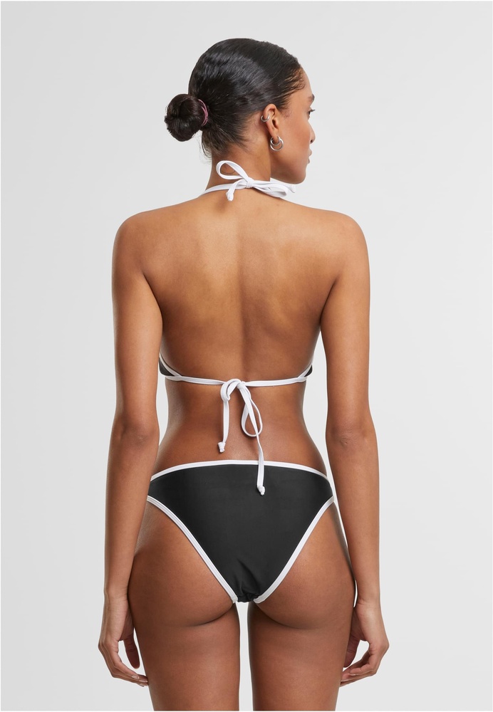 UrbanClassicsDamenLadiesRetroTriangleBikiniTB7483BlackWhite-L
