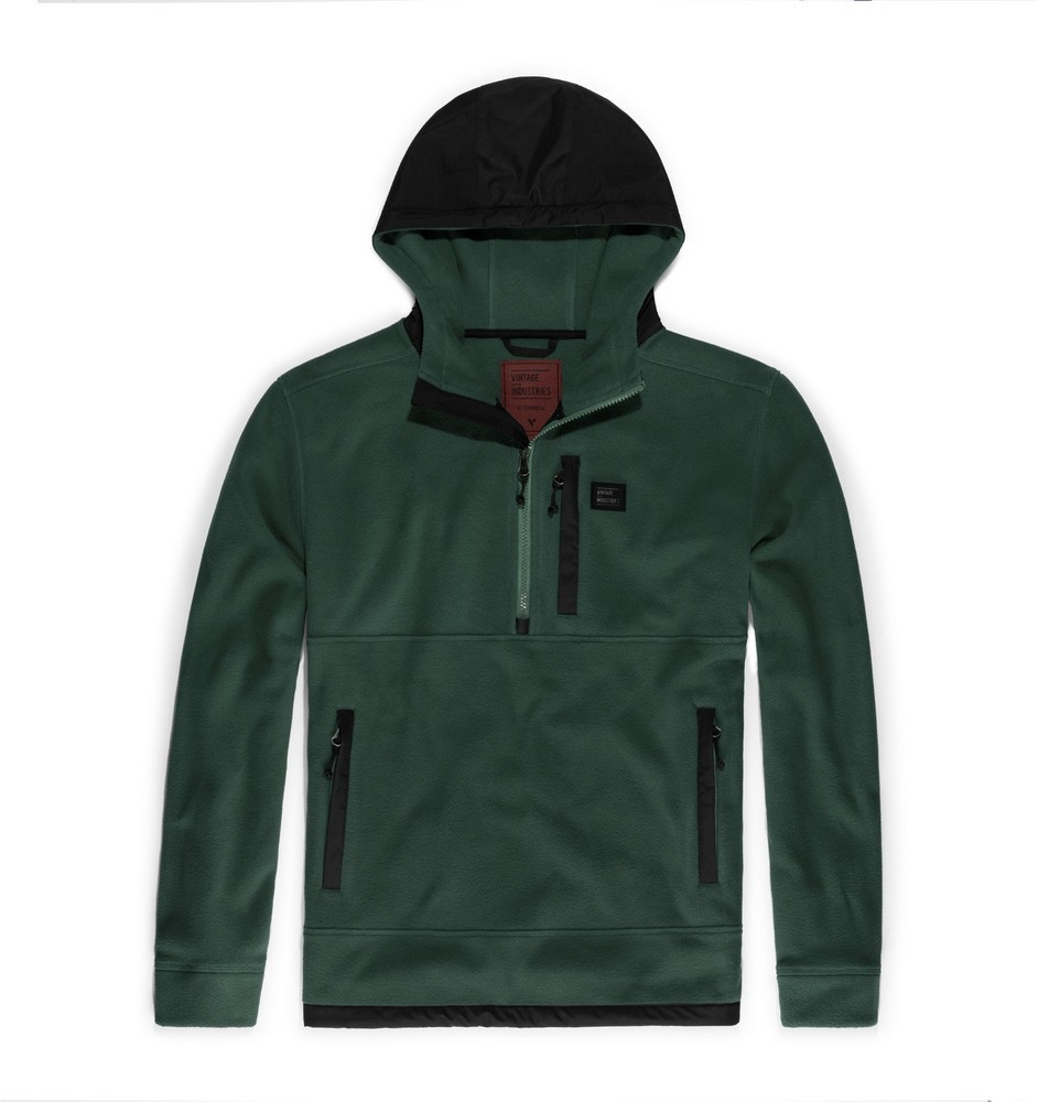 VintageIndustriesFleecepulloverVinsonHollowFibreFleeceFirGreen-S