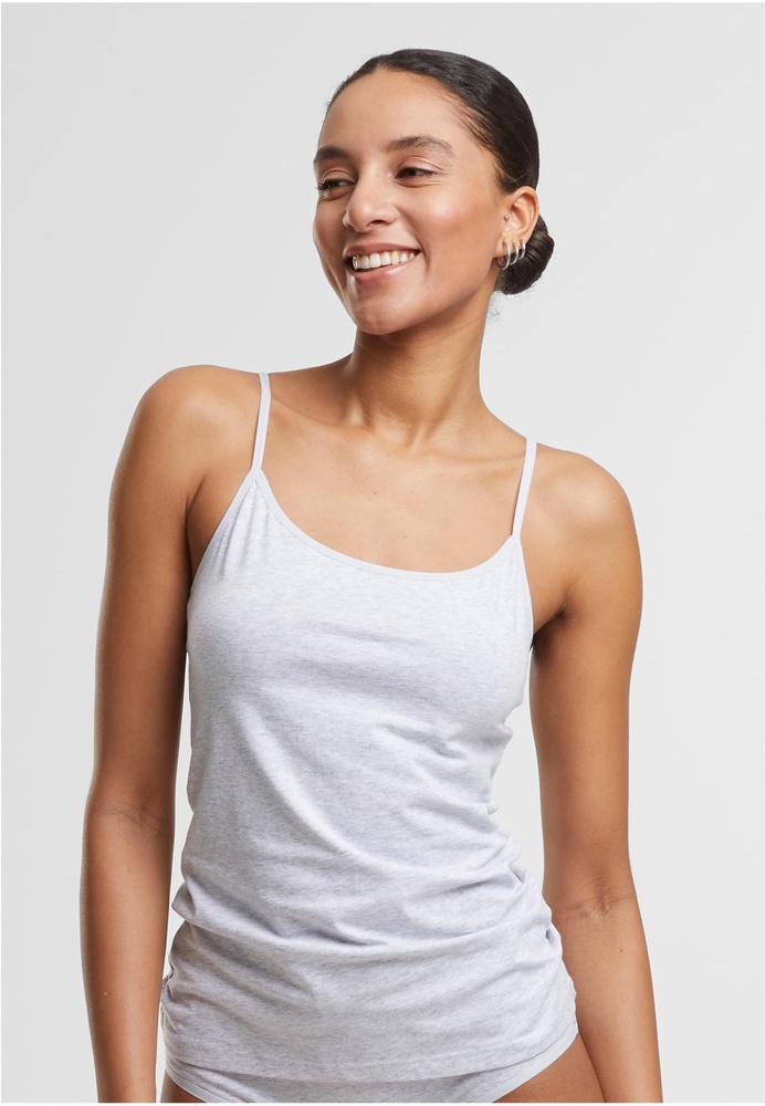 UrbanClassicsDamenLadiesBasicTankTopCotton2-PackTB7673AHeathergreyHeathergrey-L