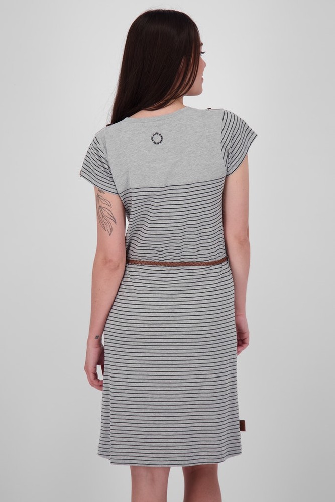 AlifeKickinDamenSommerkleidLeoniceAKBShirtDressCloudyMelange-XL