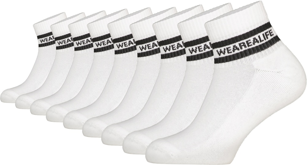 AlifeKickinDamenSockenRikaAKAnkleCrewSocks9erPack44028-9999BrilliantWhite-35-38