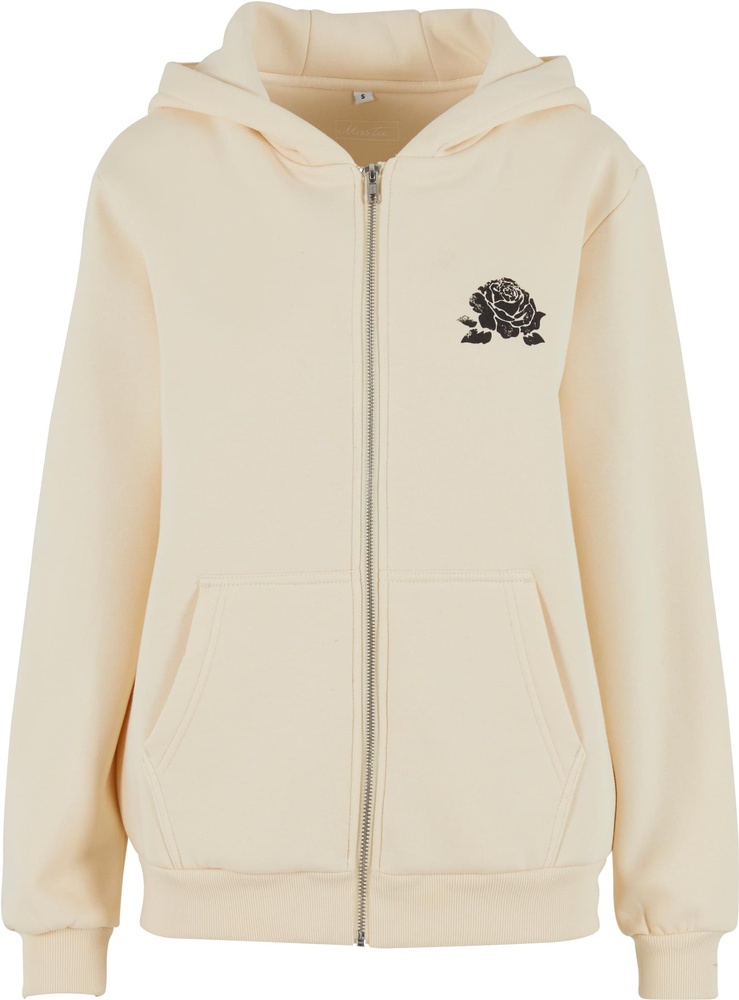 MisterTeeDamenRomanticDreamersLadiesFluffyZipHoodyMST224Whitesand-3XL
