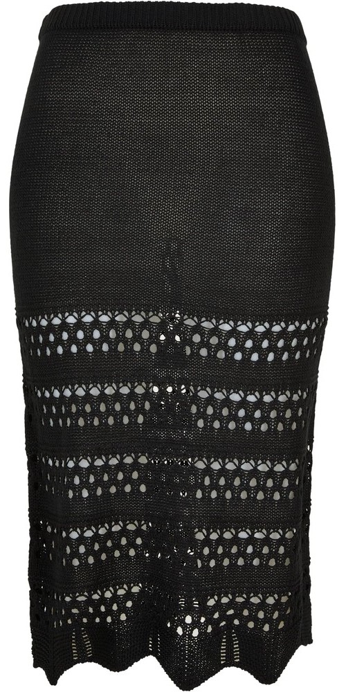 UrbanClassicsDamenLadies34CrochetKnitSkirtBlack-3XL