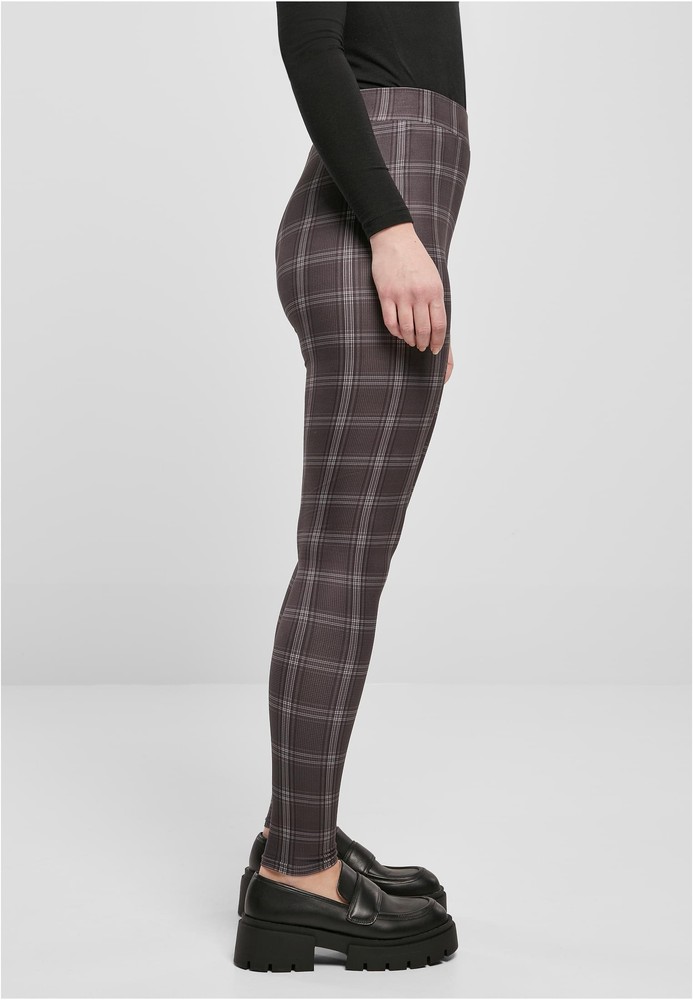 UrbanClassicsDamenLadiesSoftAopLeggingsBlackcheck-3XL