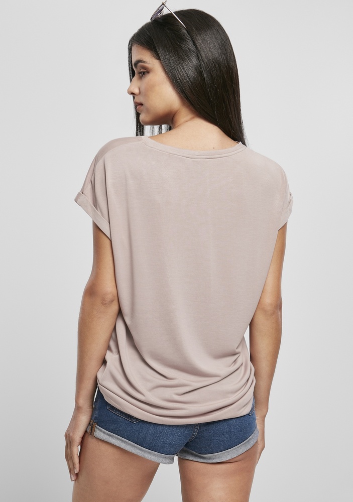 UrbanClassicsDamenT-ShirtLadiesModalExtendedShoulderTeeDuskrose-3XL