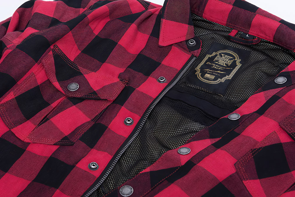 WCCWestCoastChoppersMotorradHemdDominatorLumberjackRed