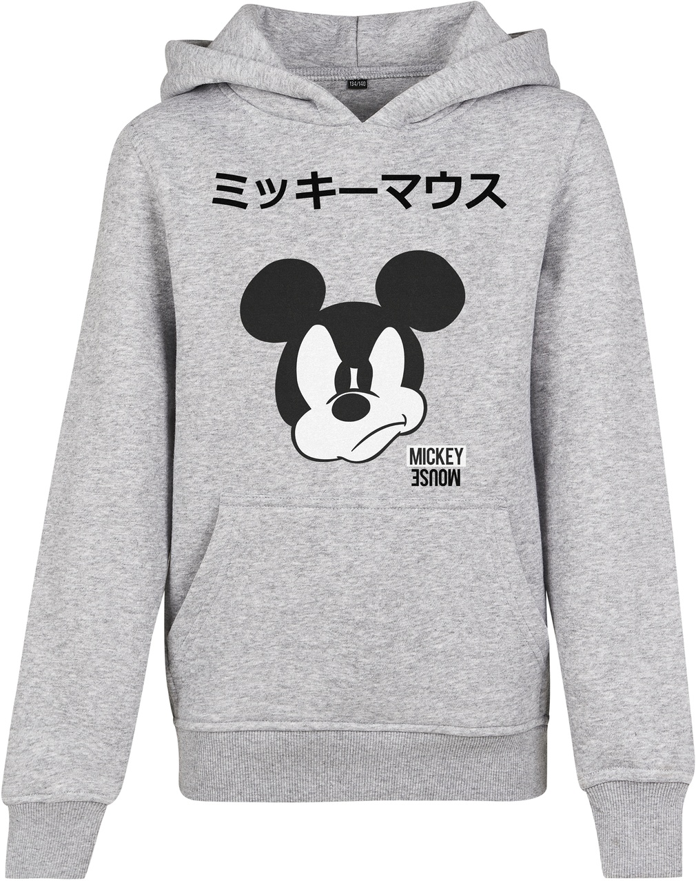 MisterTeeHoodieKidsMickeyJapaneseHoodyHeatherGrey