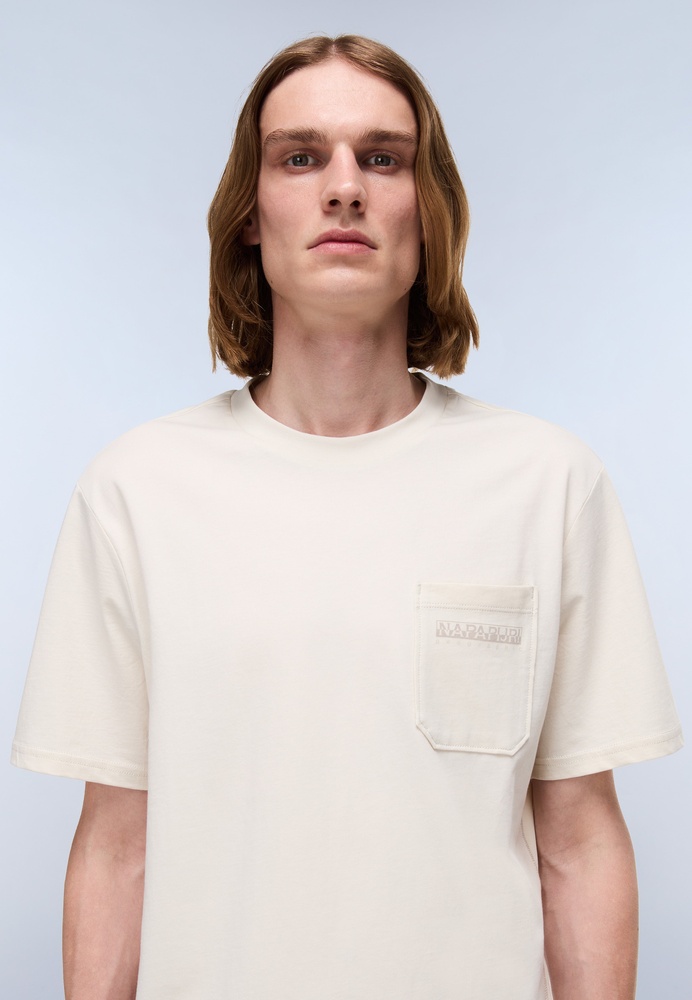 NapapijriT-ShirtS-FanesSsNP0A88SEBeigeDimity-XS