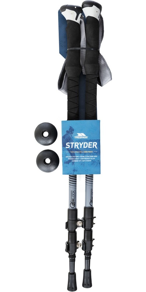 TrespassWanderzubehrStryder-2PcWalkingPoleSetBlack