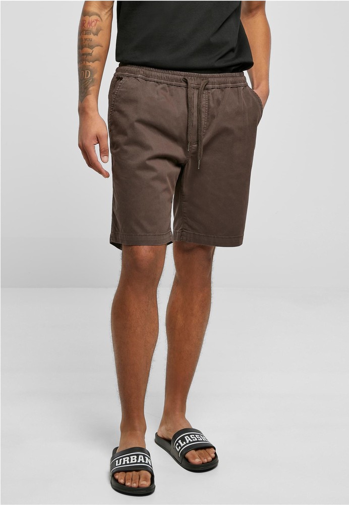 UrbanClassicsStretchTwillJoggshortsBrown-3XL