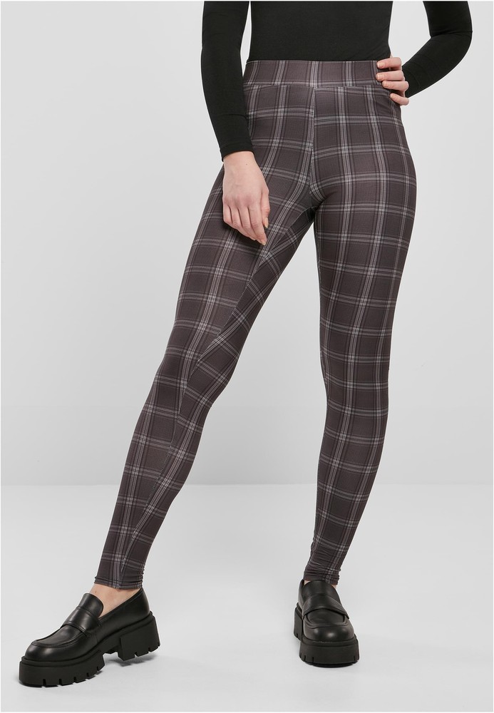 UrbanClassicsDamenLadiesSoftAopLeggingsBlackcheck-3XL