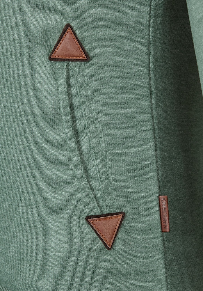 NaketanoDamenHoodieAllroundtalent2401-0001PineGreenMelange-XS