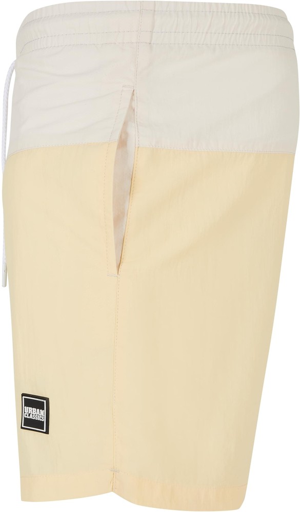 UrbanClassicsBadeshorts3BlockSwimShortsPastelcream-3XL