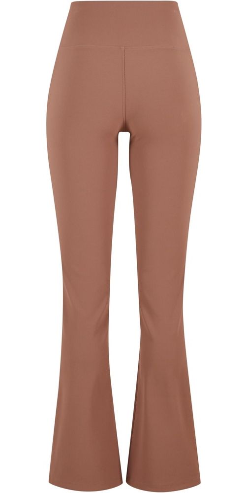 UCYogaDamenLadiesFlaredLeggingsRibTB7801LightBrown-L