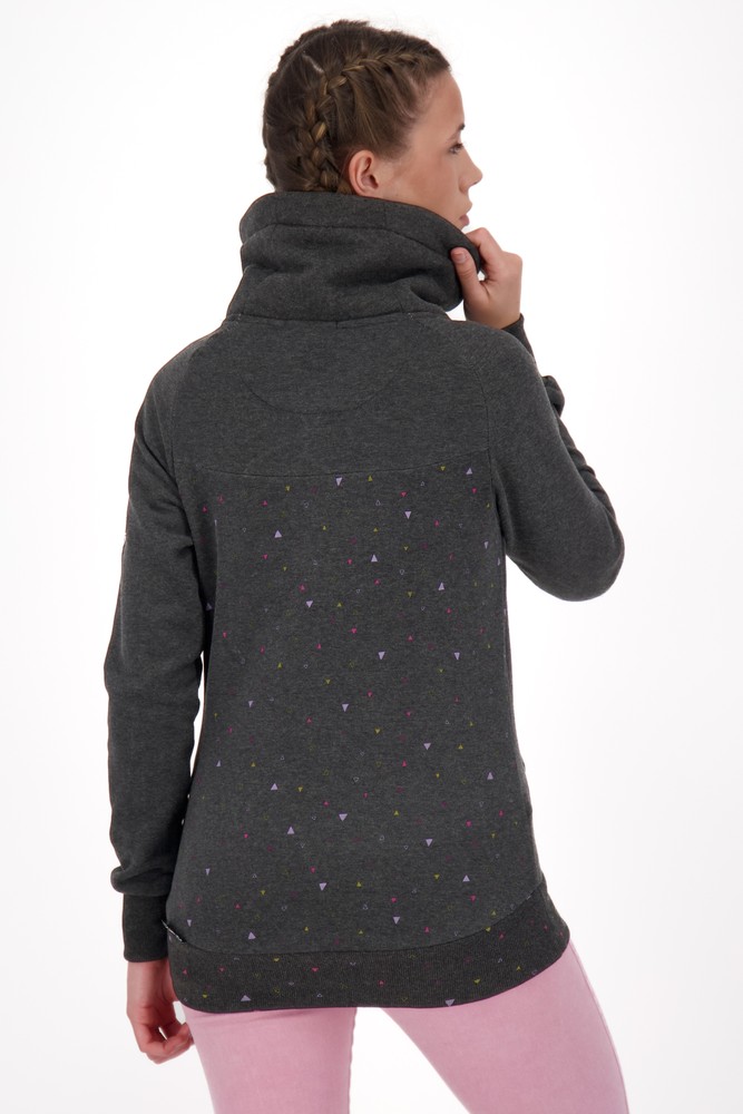 AlifeKickinDamenVioletAKBSweatMoonlessMelange-2XL