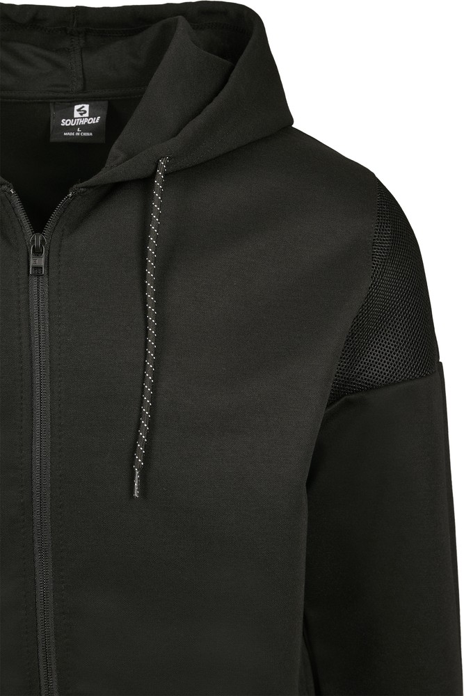 SouthpoleNeopreneBlockTechFleeceFullZipHoodie