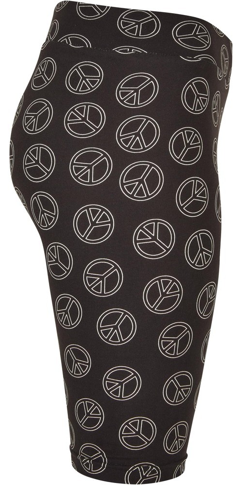 UrbanClassicsDamenLadiesSoftAOPCycleShortsBlackpeace-3XL