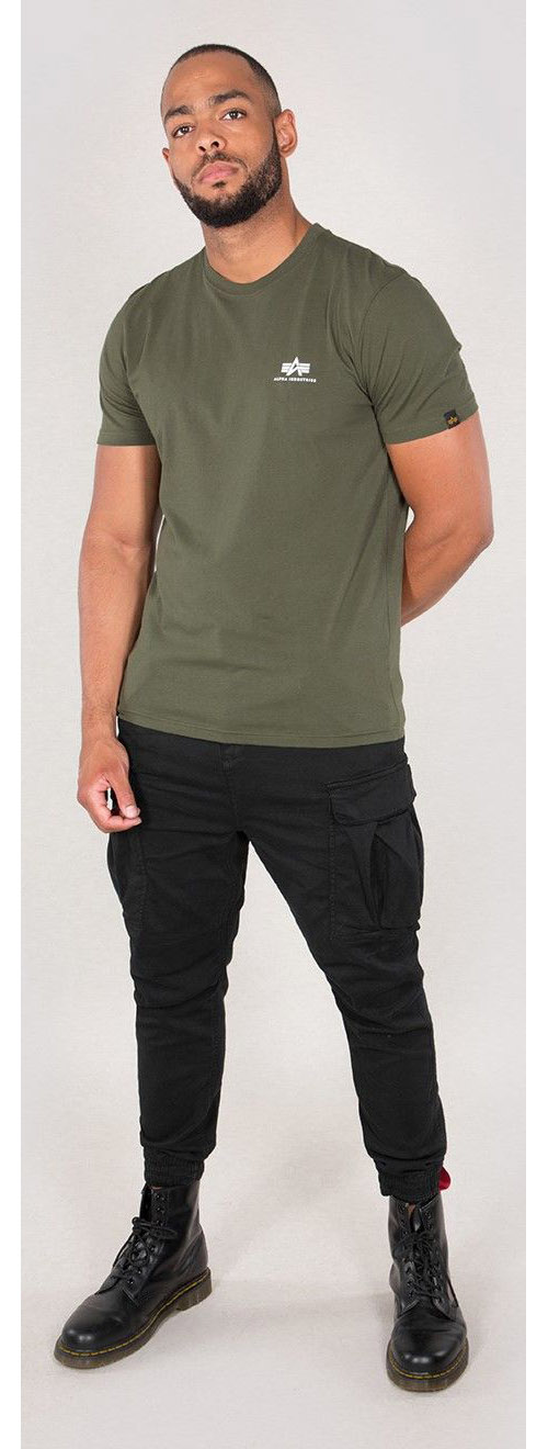 AlphaIndustriesT-ShirtBasicSmallLogoDarkOlive-2XL