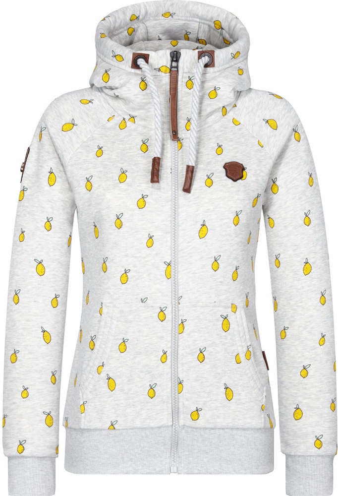NaketanoDamenHoodieBrazzo1801-0301AlloverCitronsGrey-XS