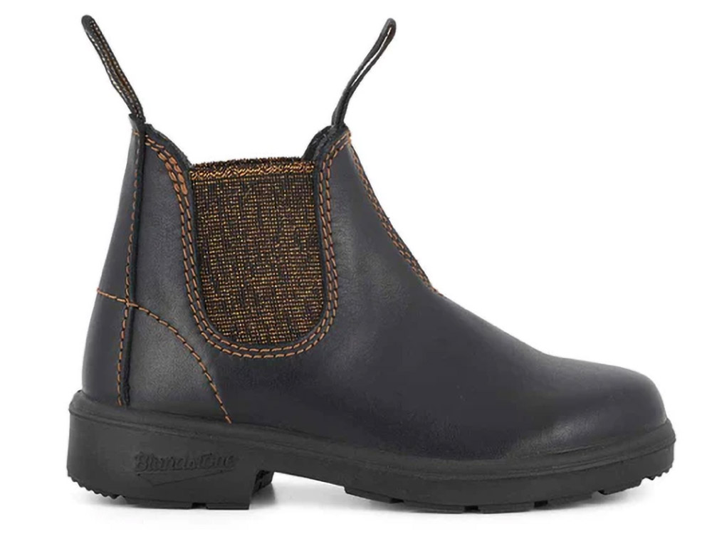 BlundstoneKinderStiefelBoots1992LeatherKidsBlackBronzeGlitter