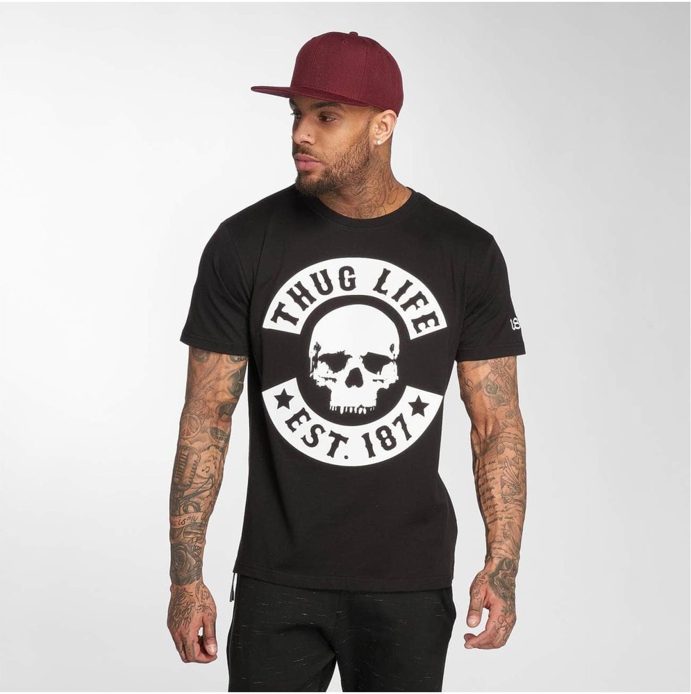 ThugLifeBSkullT-ShirtBlack