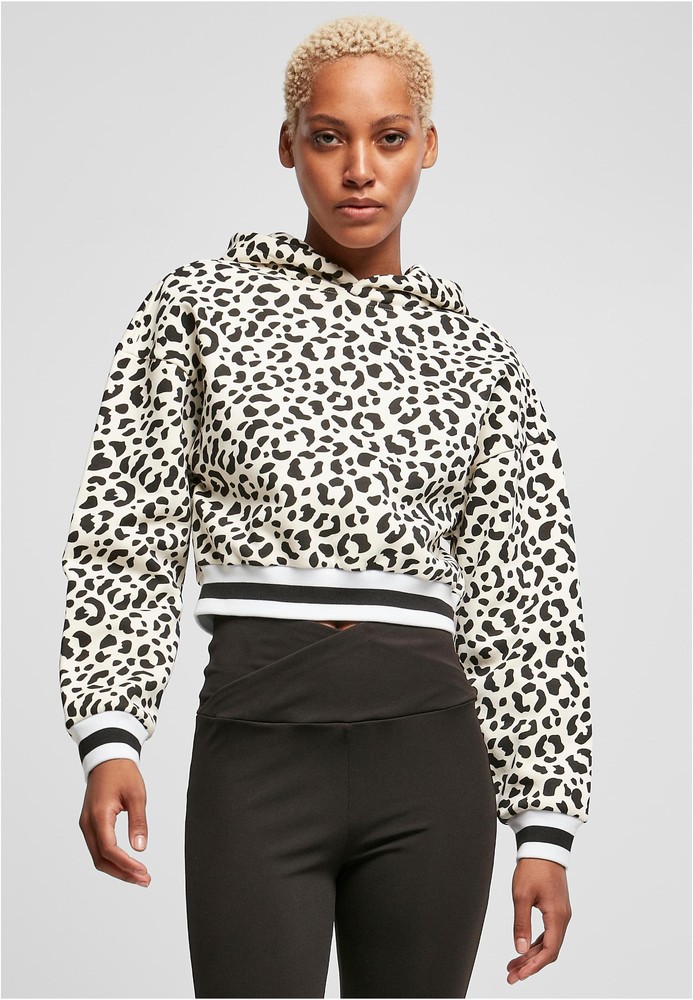 UrbanClassicsDamenLadiesShortAOPCollegeHoody