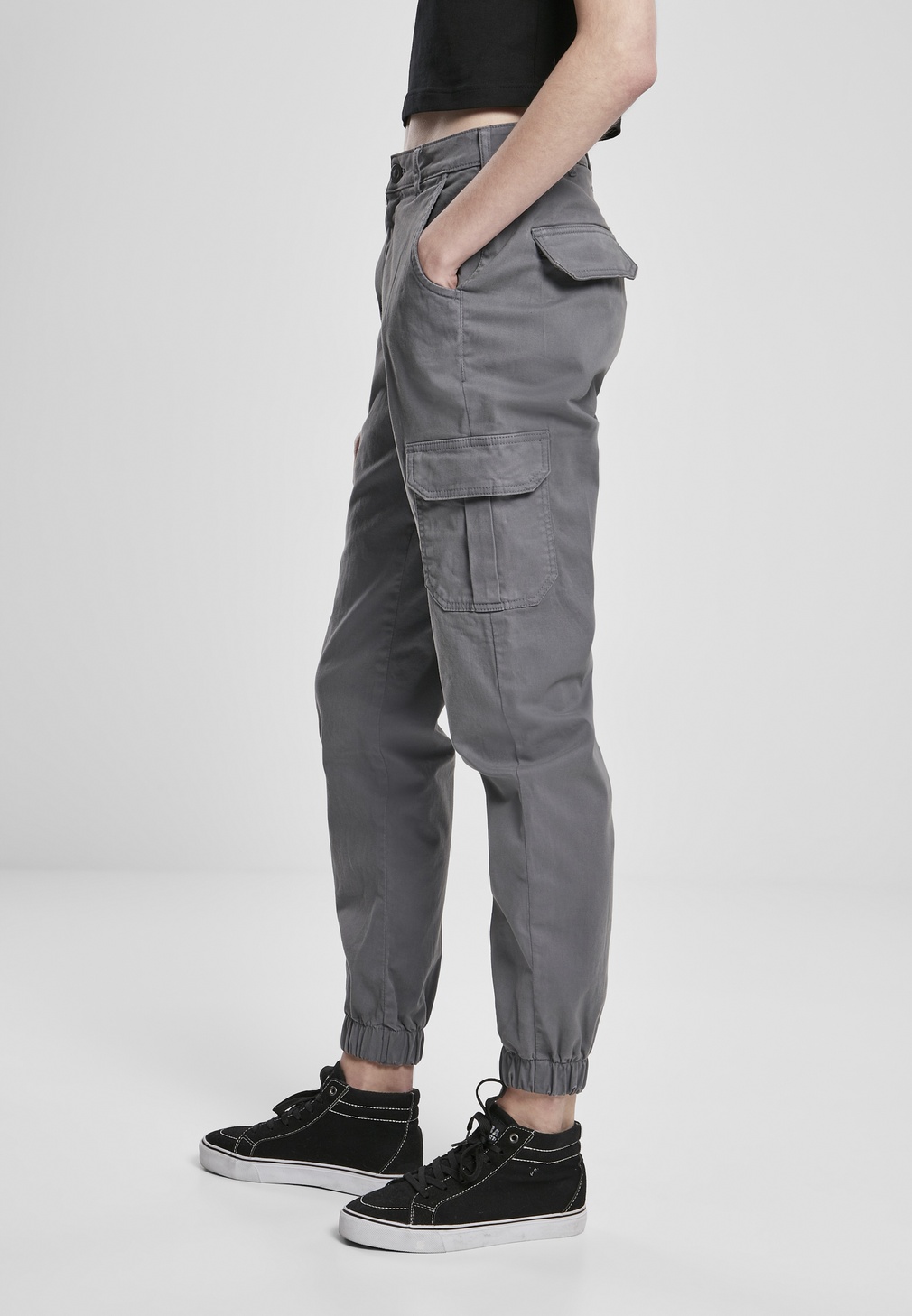 UrbanClassicsDamenHoseLadiesHighWaistCargoPantsLightshadow-26