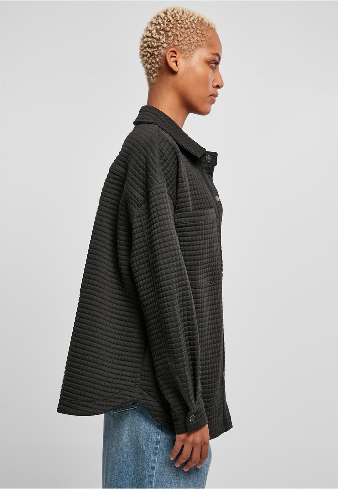 UrbanClassicsDamenHemdLadiesQuiltedSweatOvershirt