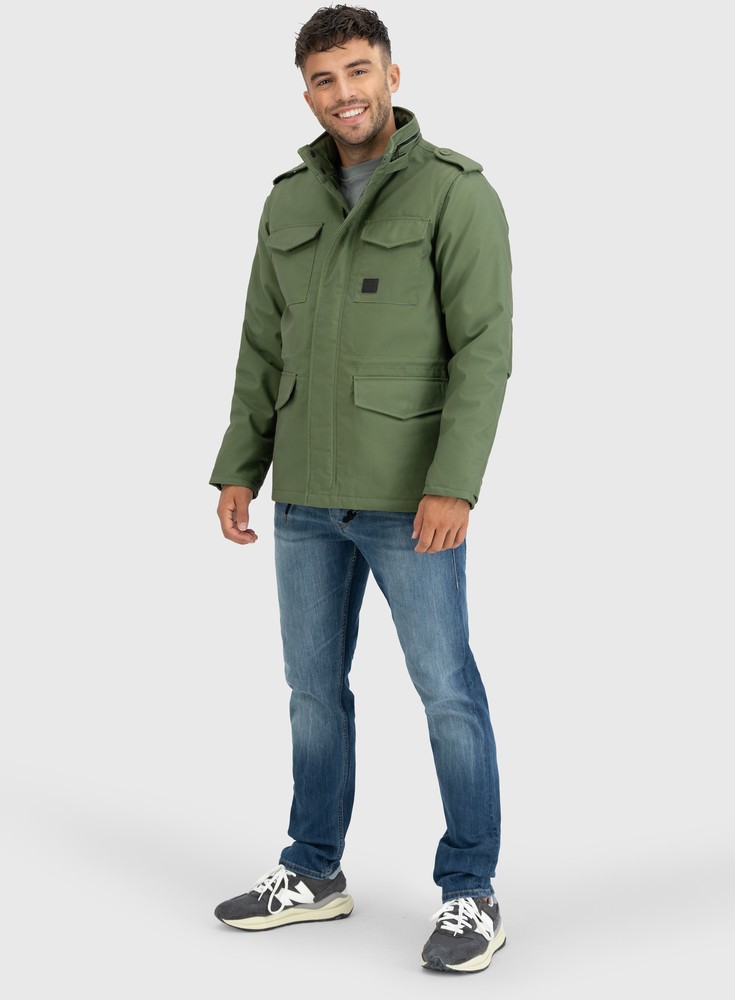 VintageIndustriesbergangsjackeBrentParkaOliveDrab-S