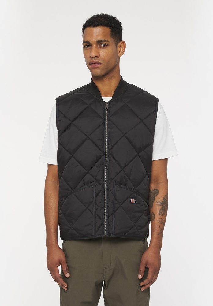 DickiesBoxershortDiamondQuiltedVestDK0A4YKVBlack-S