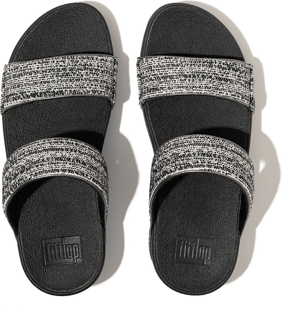 FitFlopDamenSandalenLuluShimmerweaveSlidesGO2