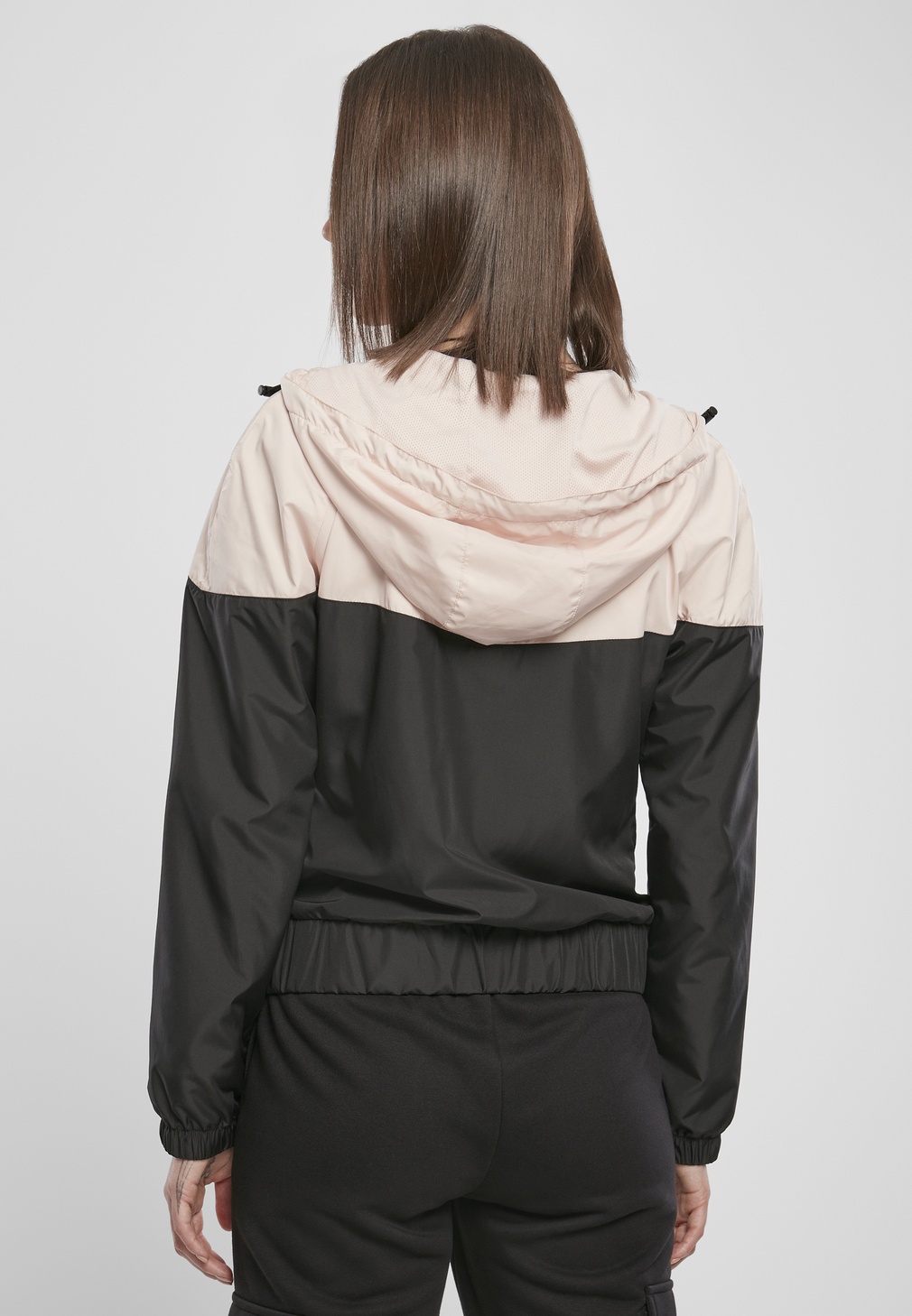 UrbanClassicsDamenLeichteJackeLadiesArrowWindbreakerLightpinkBlack-3XL