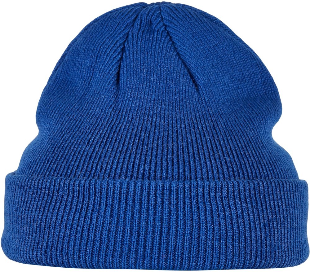 UrbanClassicsKinderMtzeLogopatchBeanieKids2-PackBlackRoyalBlue