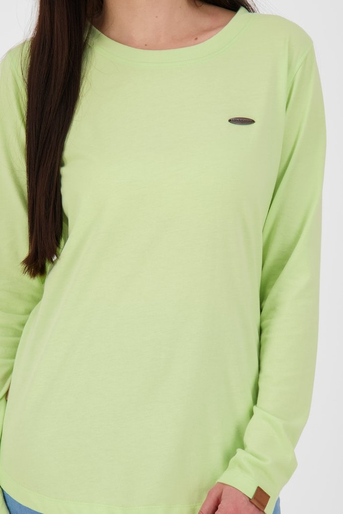 AlifeKickinDamenLeaAKALongsleeveLime-L