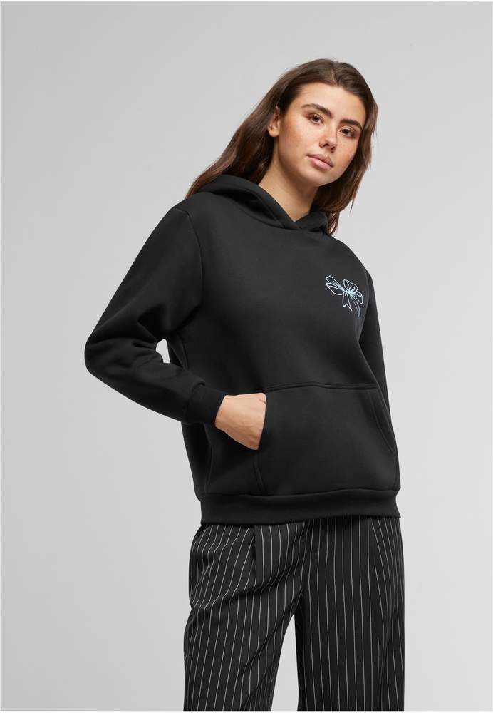 MisterTeeDamenGoodVibesBowLadiesFluffyHoodyMST253