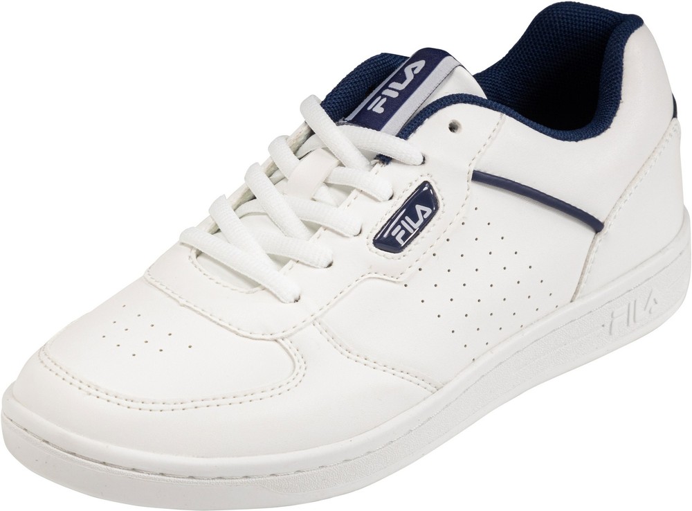 FilaTeensUnisexTennisSneakerCCourtTeensWhite-MedievalBlue