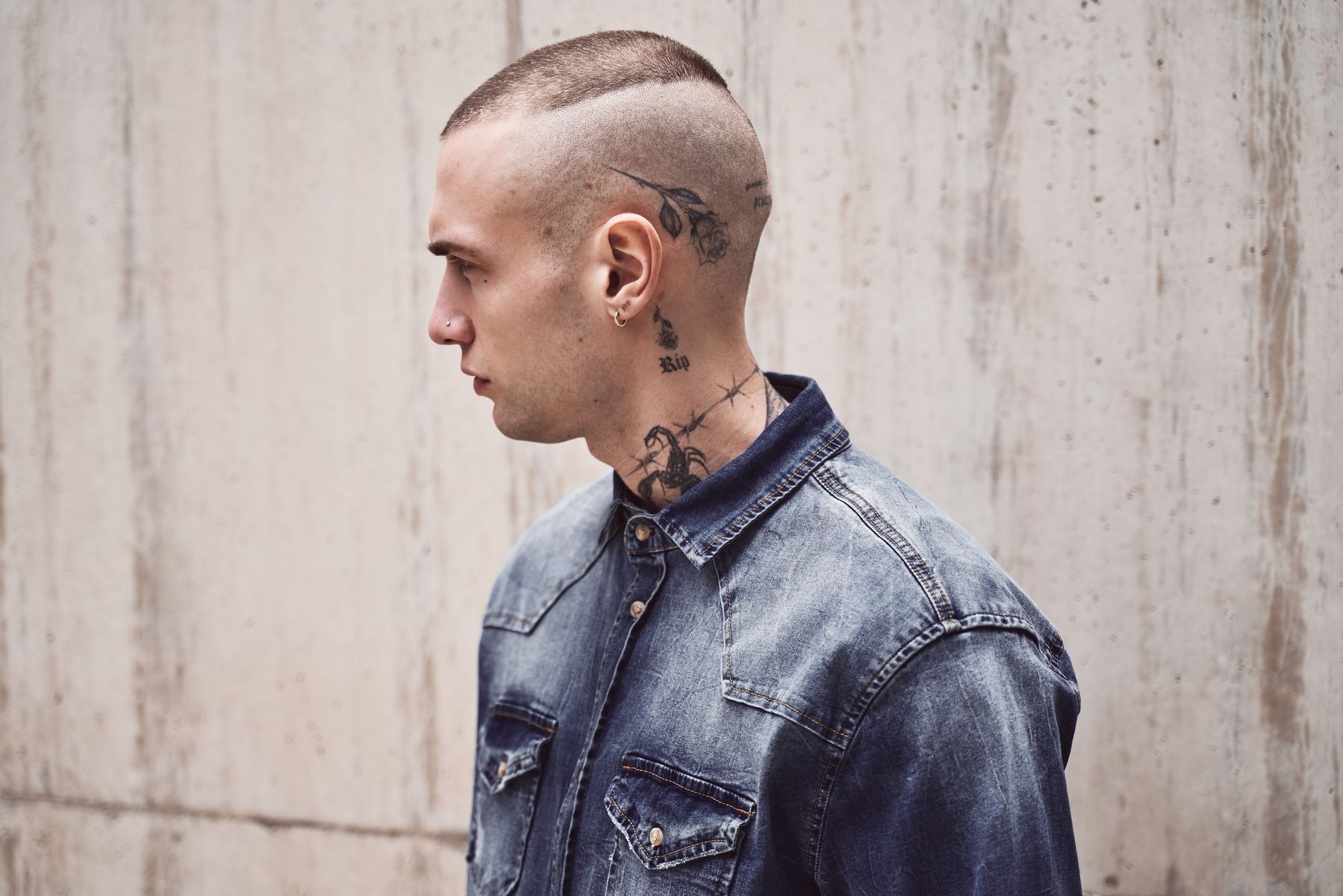 BranditHemdRileyDenimshirtinDenimBlue