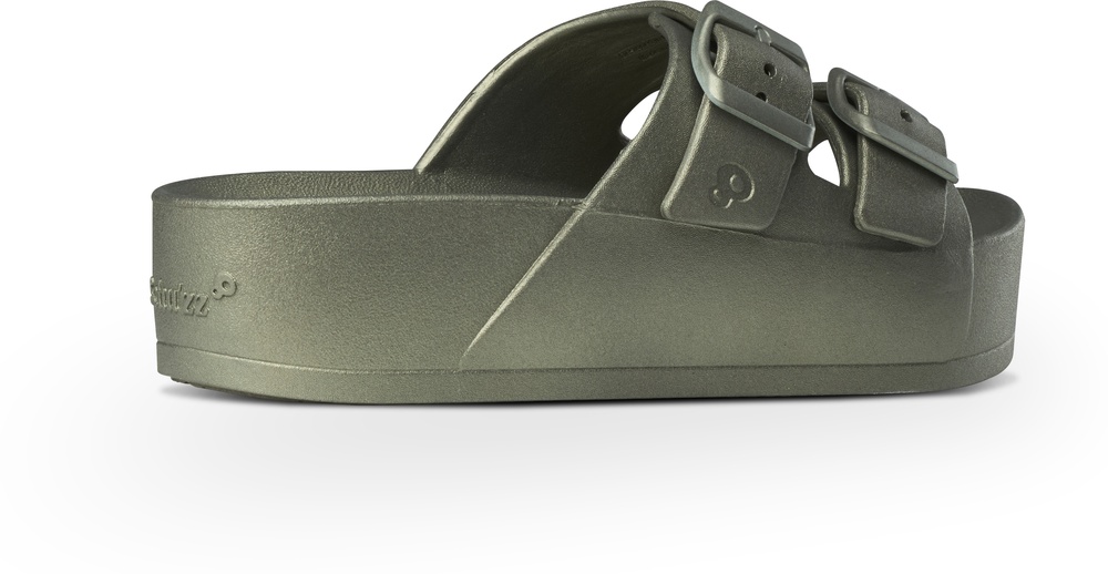 SchuzzSchuzzDamenSandalenJeannetteNacre0157OliveGrn-36