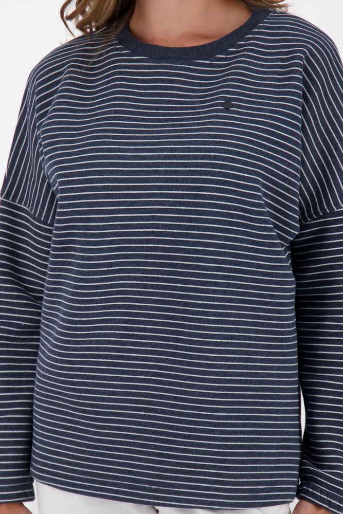 AlifeKickinDamenDeniseAKZSweatMarineMelange-2XL