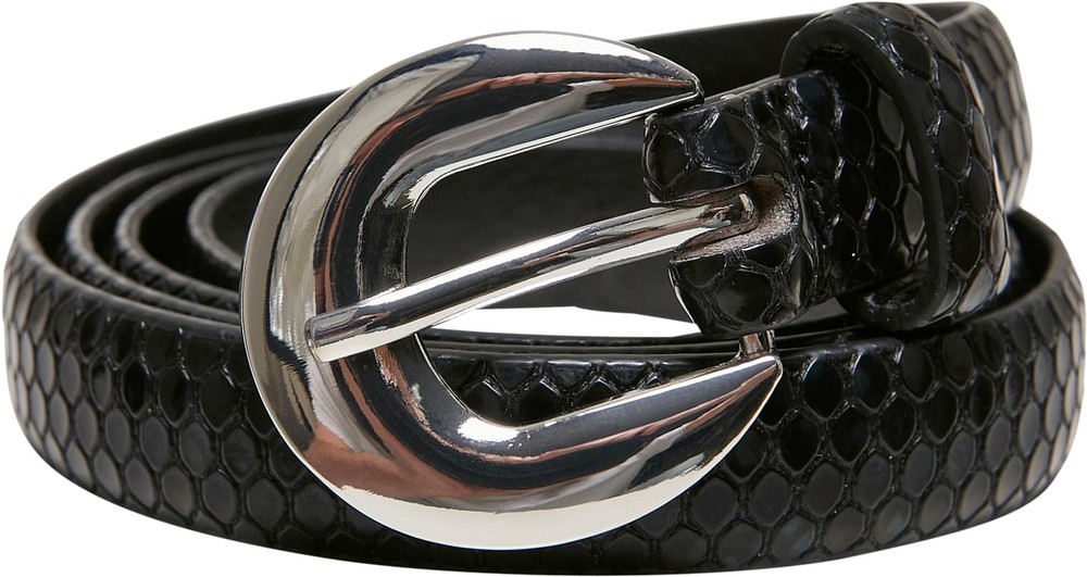 UrbanClassicsGrtelSnakeSyntheticLeatherLadiesBeltBlack