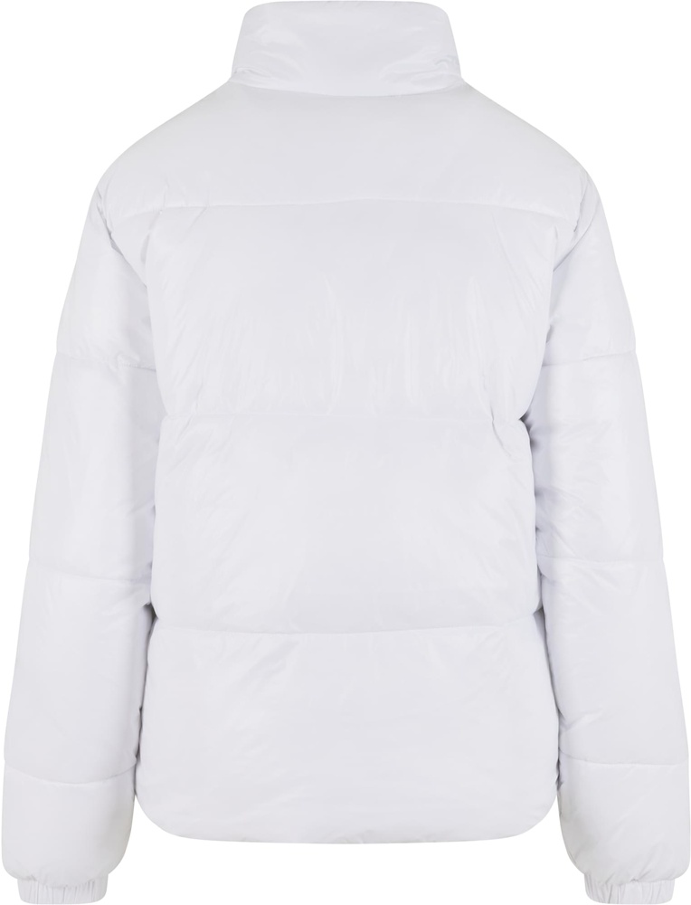UrbanClassicsDamenSteppjackeLadiesRecycledShortShinyPufferJacketTB7003White-3XL