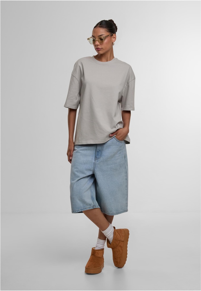 DEFDamenEssentialT-ShirtDFLTS207GreyWashed-L